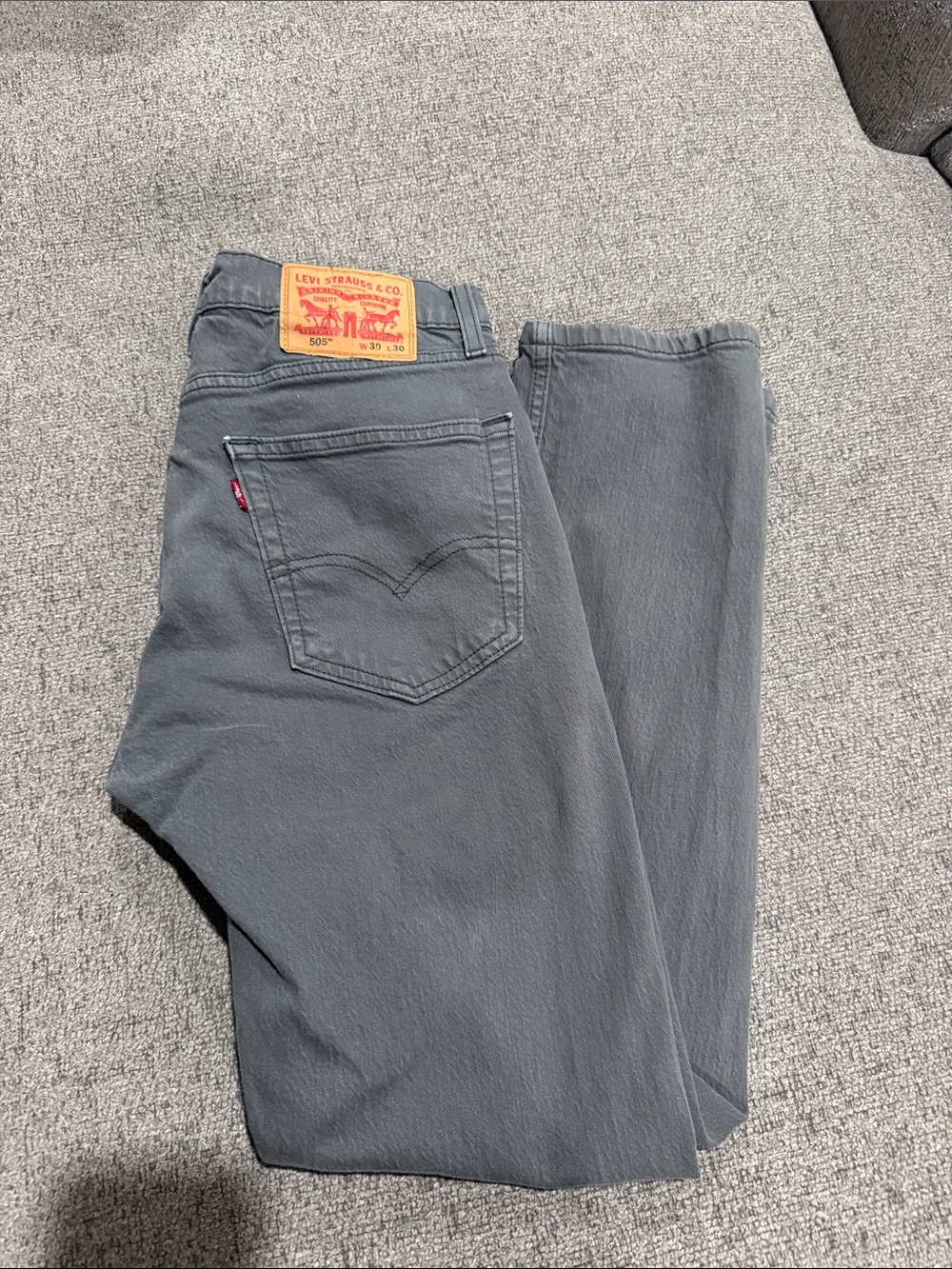 Levi's Men's Charcoal Straight Fit Jeans